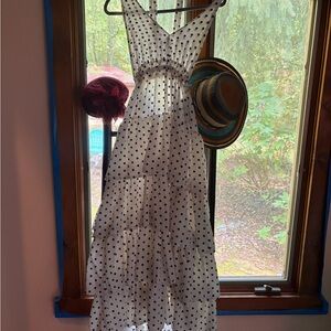 Havana Marlyn Monroe Elegant Polka Dot Maxi Dress